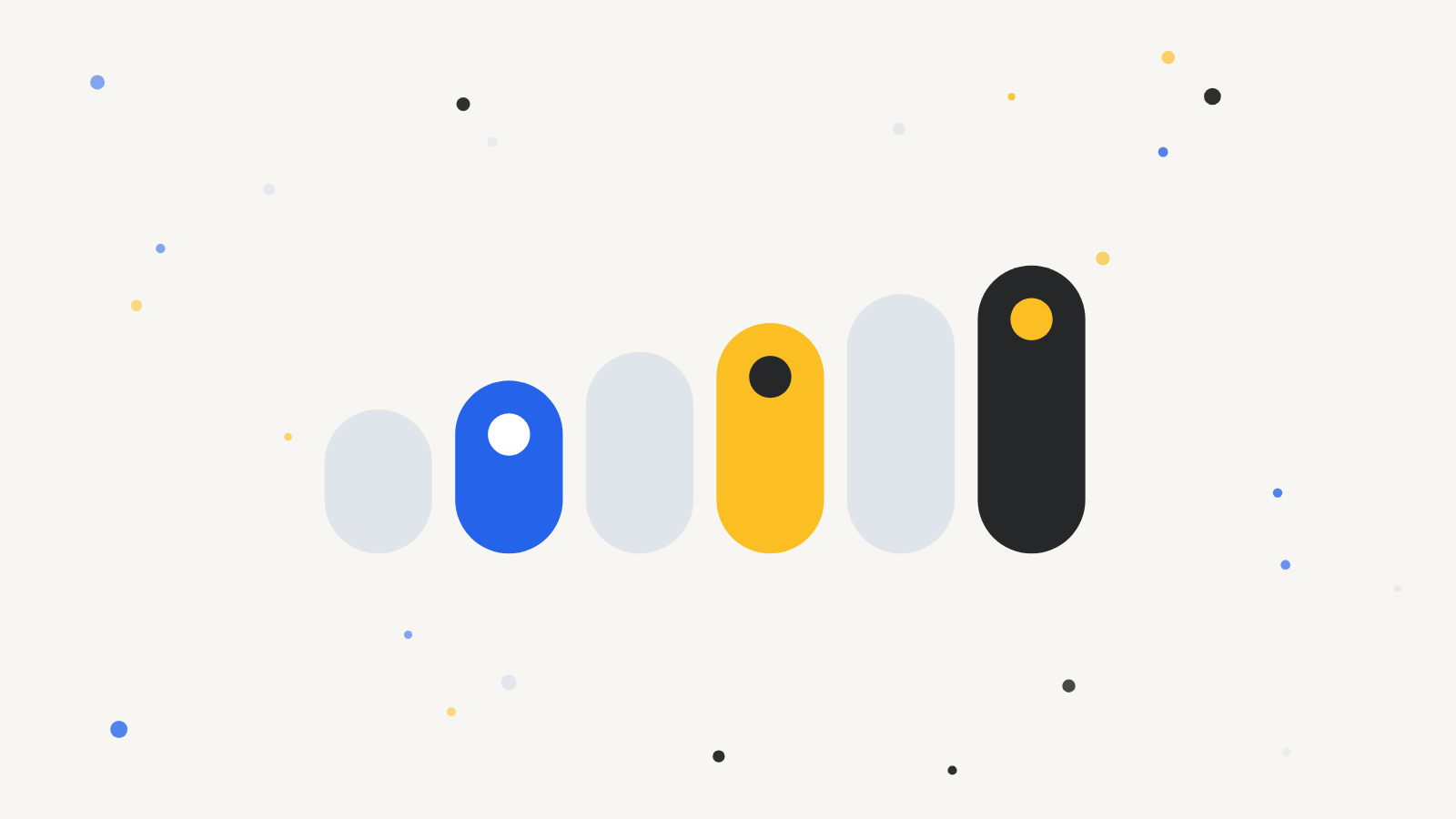 Commit history connected by dots